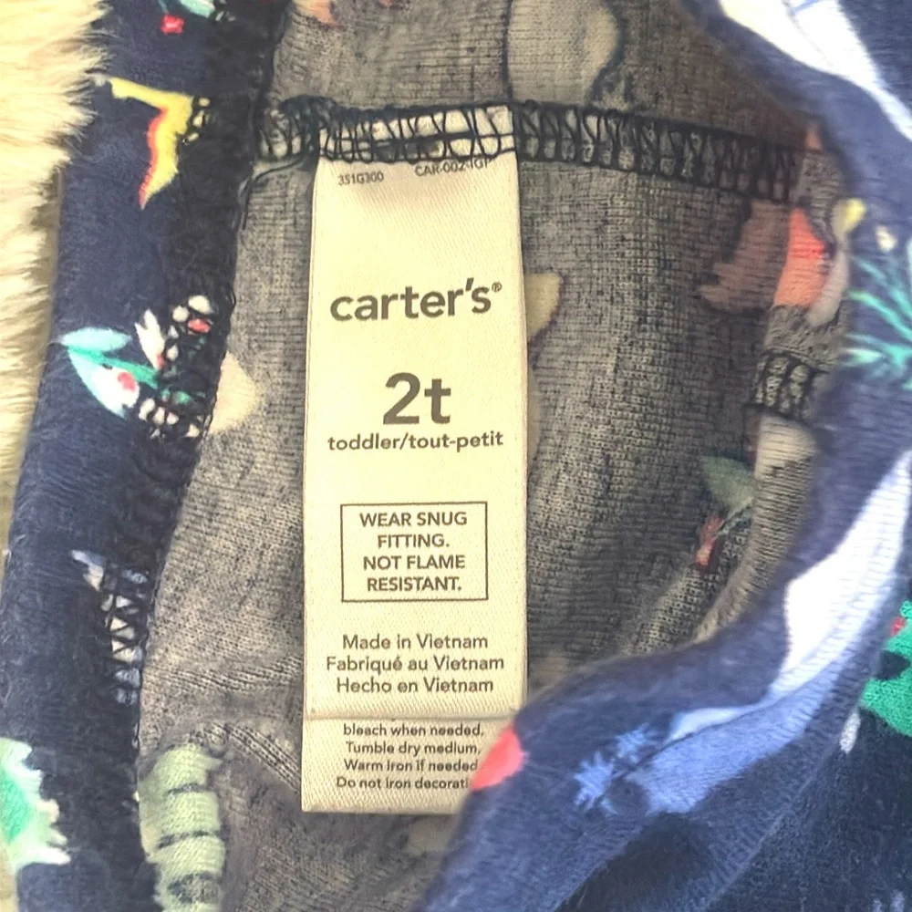 Carter's Toddler Snug Fit Sleep Set ~ 🦕🐲